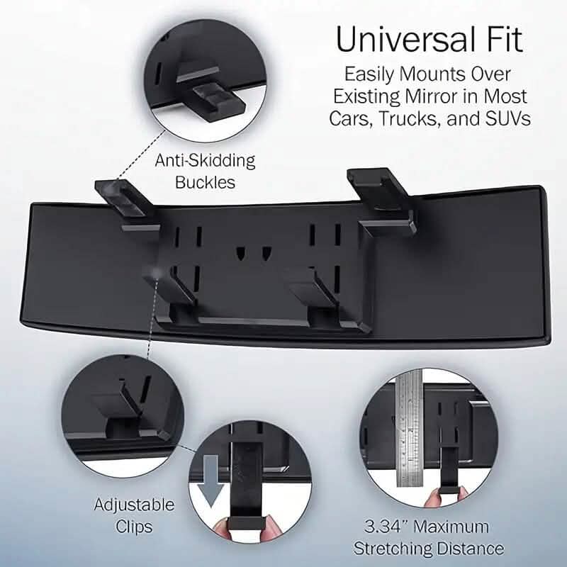 HD Wide-Angle Rearview Mirror for Cars, SUVs and Trucks - A-1 Thread Vault