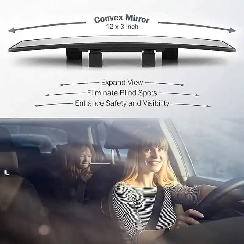 HD Wide-Angle Rearview Mirror for Cars, SUVs and Trucks - A-1 Thread Vault