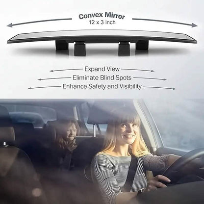HD Wide-Angle Rearview Mirror for Cars, SUVs and Trucks - A-1 Thread Vault