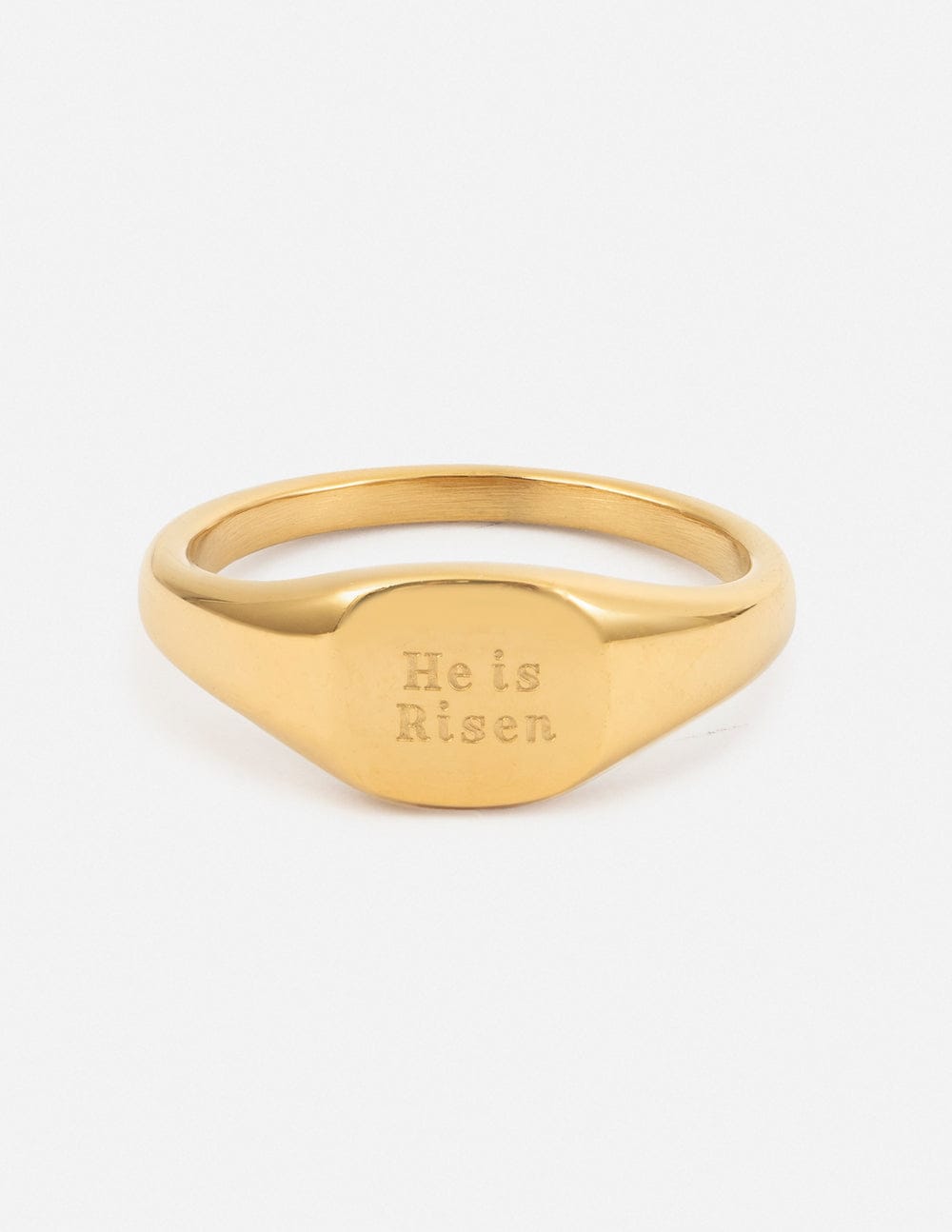 He Is Risen Signet Ring - A-1 Thread Vault