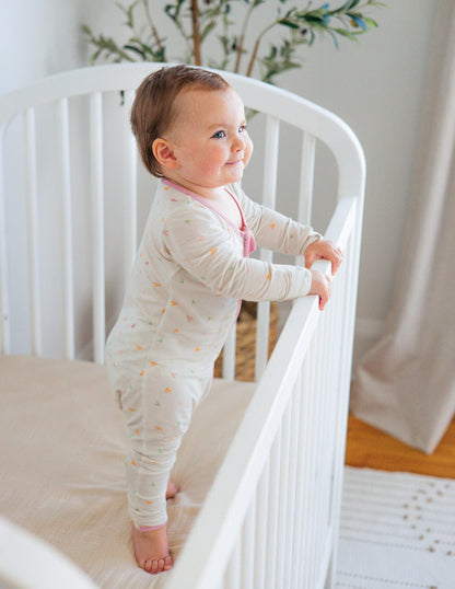 Heart Bamboo Convertible Footed Onesie - A-1 Thread Vault