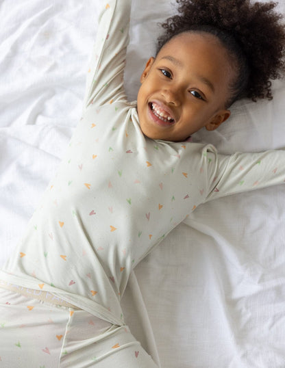 Heart Bamboo Kids Pajama Set - A-1 Thread Vault
