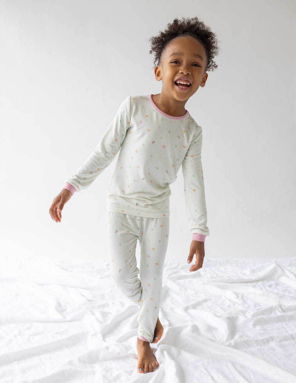 Heart Bamboo Kids Pajama Set - A-1 Thread Vault