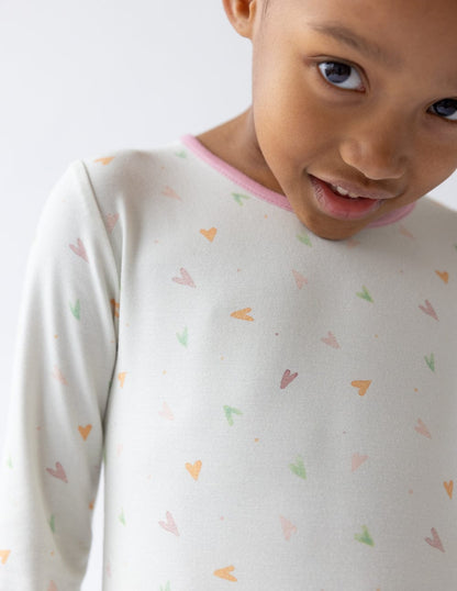 Heart Bamboo Kids Pajama Set - A-1 Thread Vault