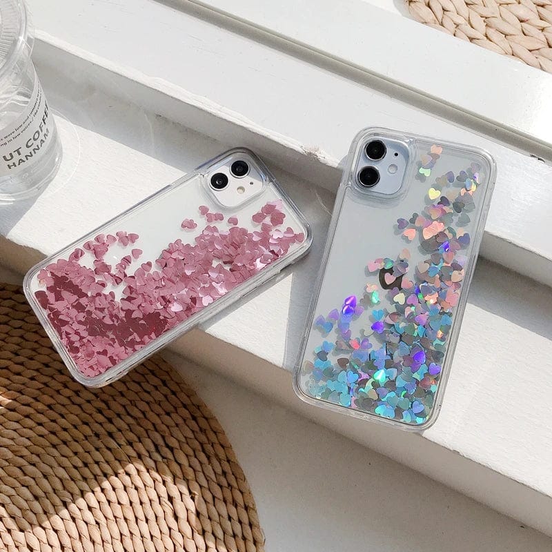 Heart Falling Rain iPhone Case - A-1 Thread Vault