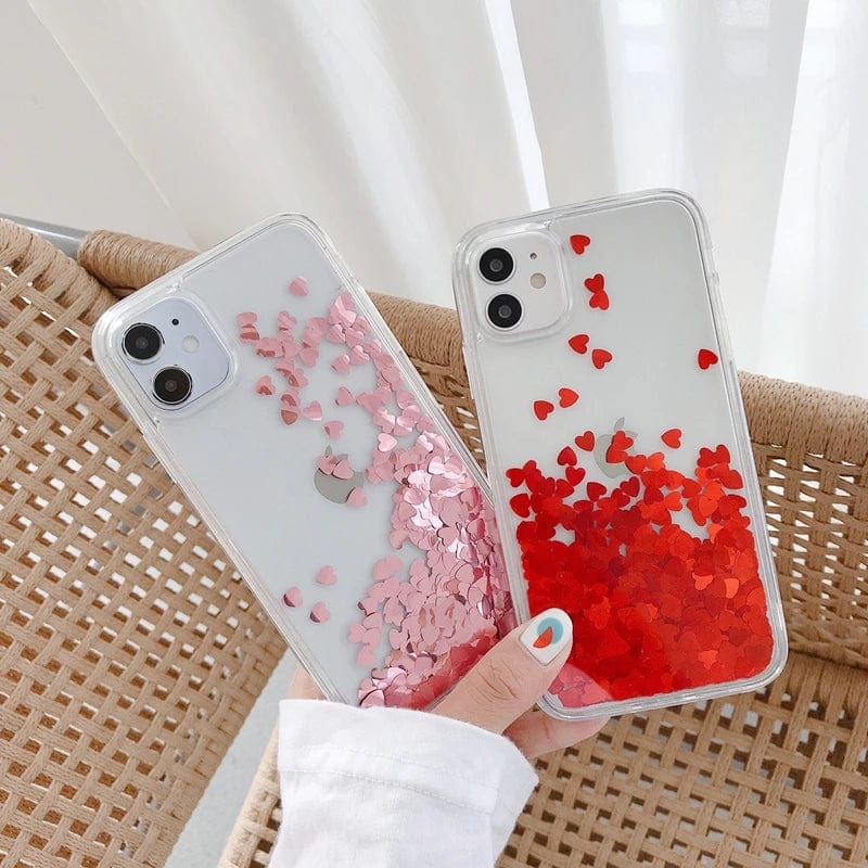 Heart Falling Rain iPhone Case - A-1 Thread Vault