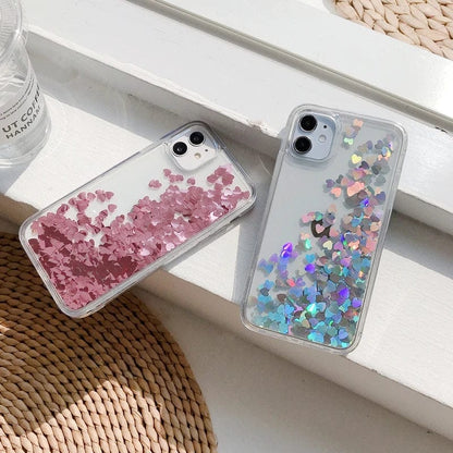 Heart Falling Rain iPhone Case - A-1 Thread Vault
