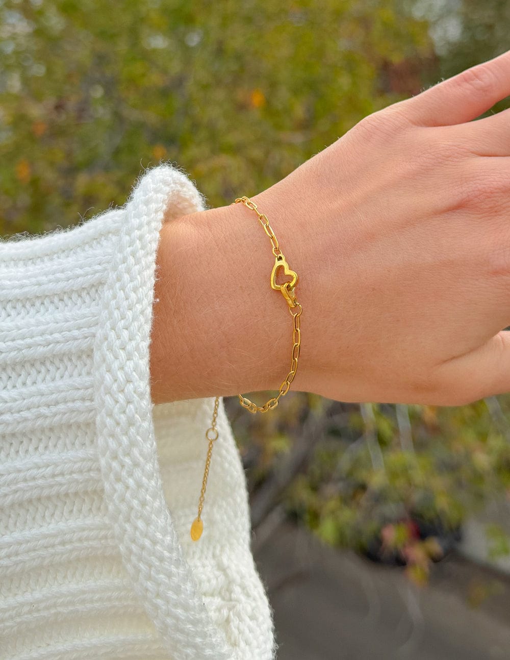 Heart Paperclip Chain Bracelet - A-1 Thread Vault