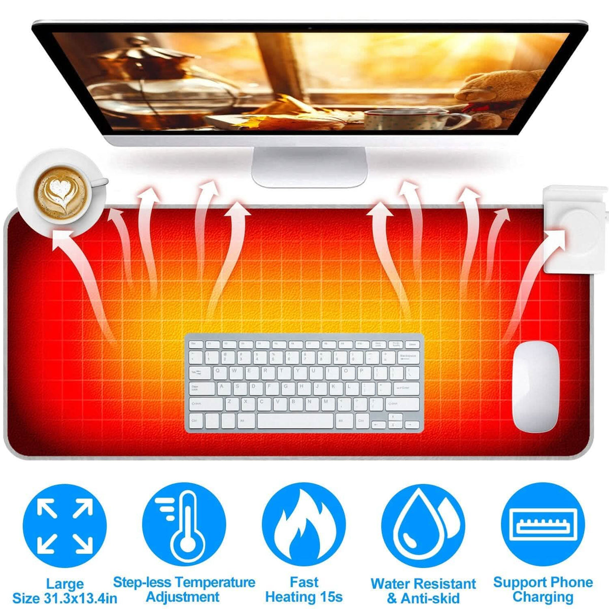 Heated Gaming Mouse Pad Large - A-1 Thread Vault