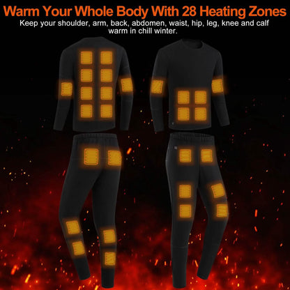 Heated Underwear Long Shirt and Pants Set - A-1 Thread Vault