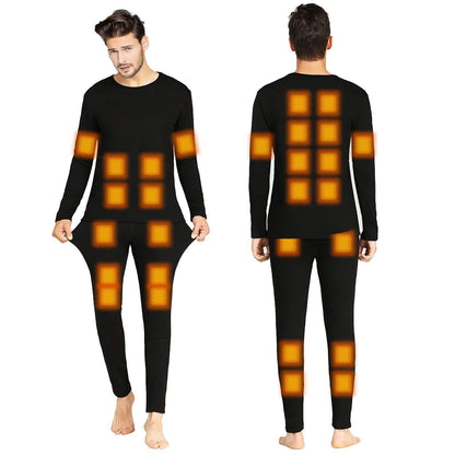 Heated Underwear Long Shirt and Pants Set - A-1 Thread Vault