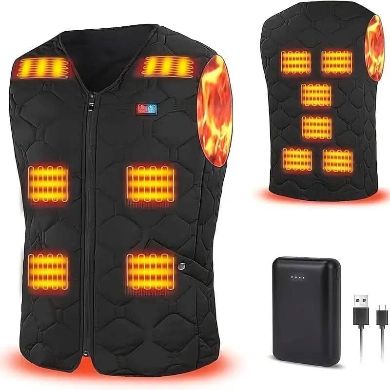 Heated Vest Electric Thermal Warm Jacket - A-1 Thread Vault