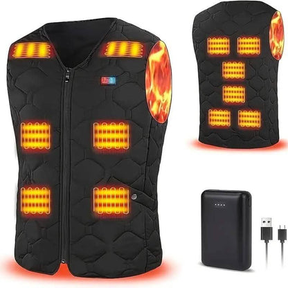 Heated Vest Electric Thermal Warm Jacket - A-1 Thread Vault