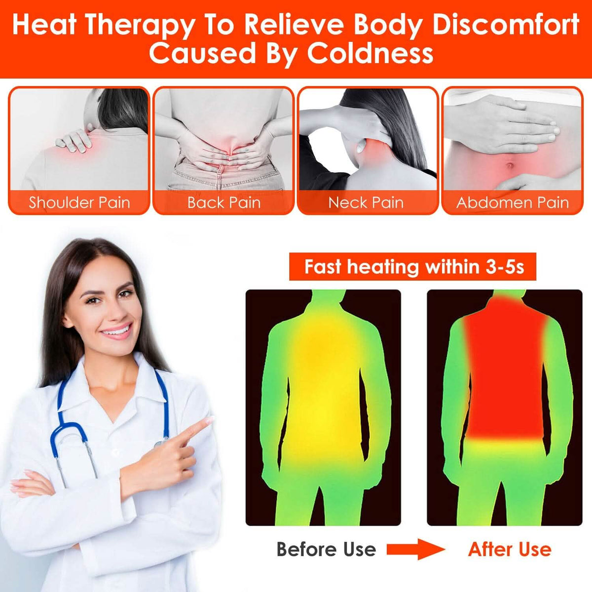 Heated Vest Electric USB Jacket with 3 Temperature Levels - A-1 Thread Vault