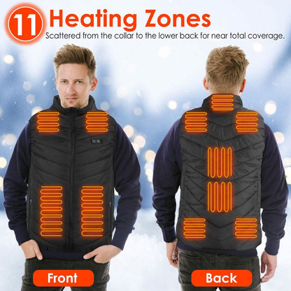 Heated Vest Electric USB Jacket with 3 Temperature Levels - A-1 Thread Vault