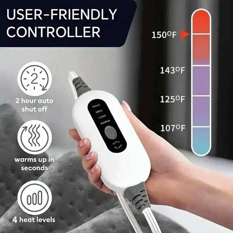 Heating Pad 12x24 Inch Soft Flannel with 4 Heat Levels Up To 150°F and 2-Hour Auto-Off - A-1 Thread Vault