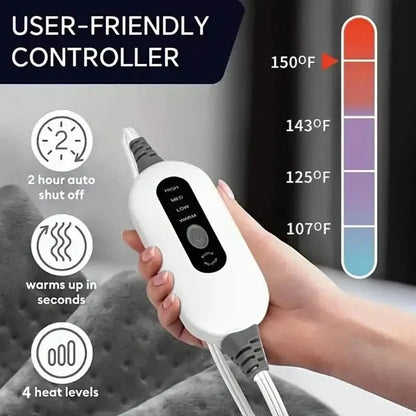 Heating Pad 12x24 Inch Soft Flannel with 4 Heat Levels Up To 150°F and 2-Hour Auto-Off - A-1 Thread Vault