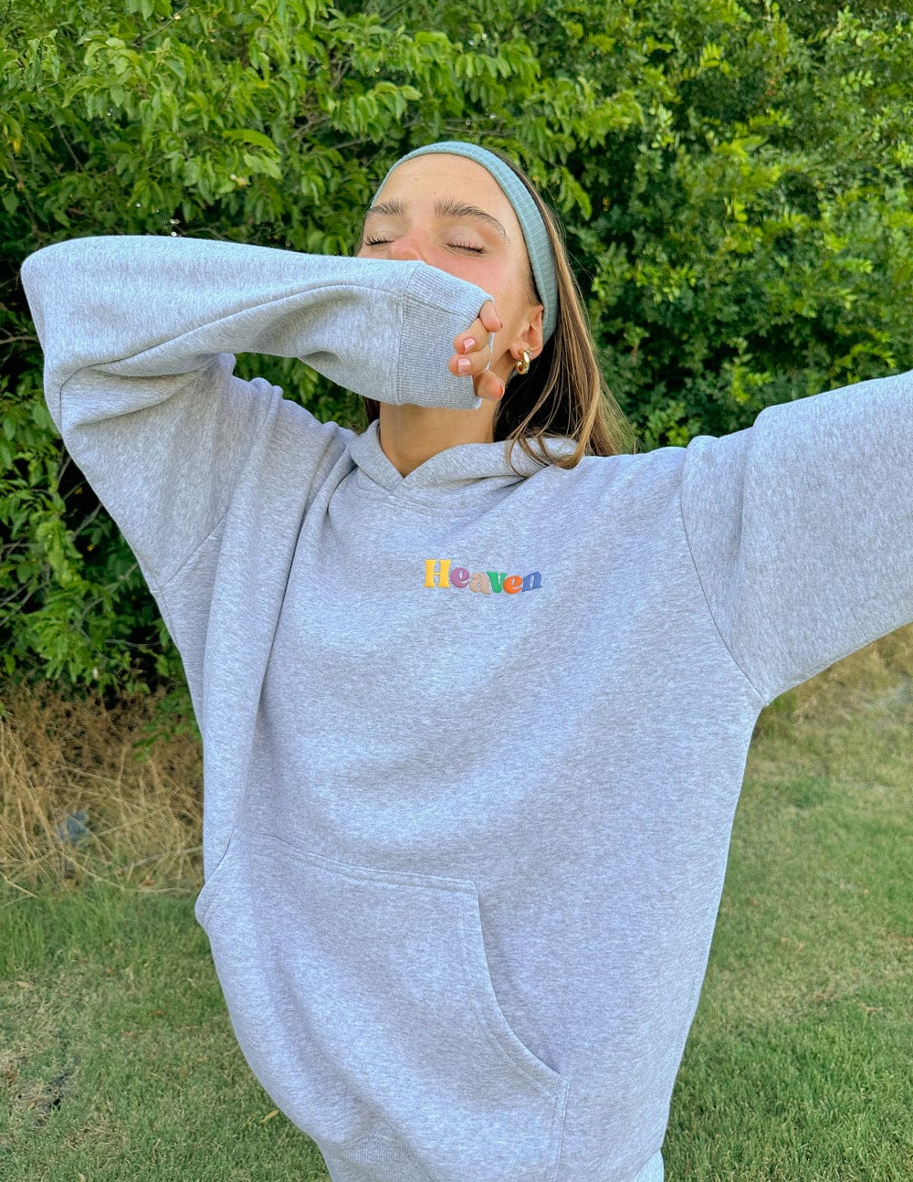 Heaven Heather Grey Unisex Hoodie - A-1 Thread Vault