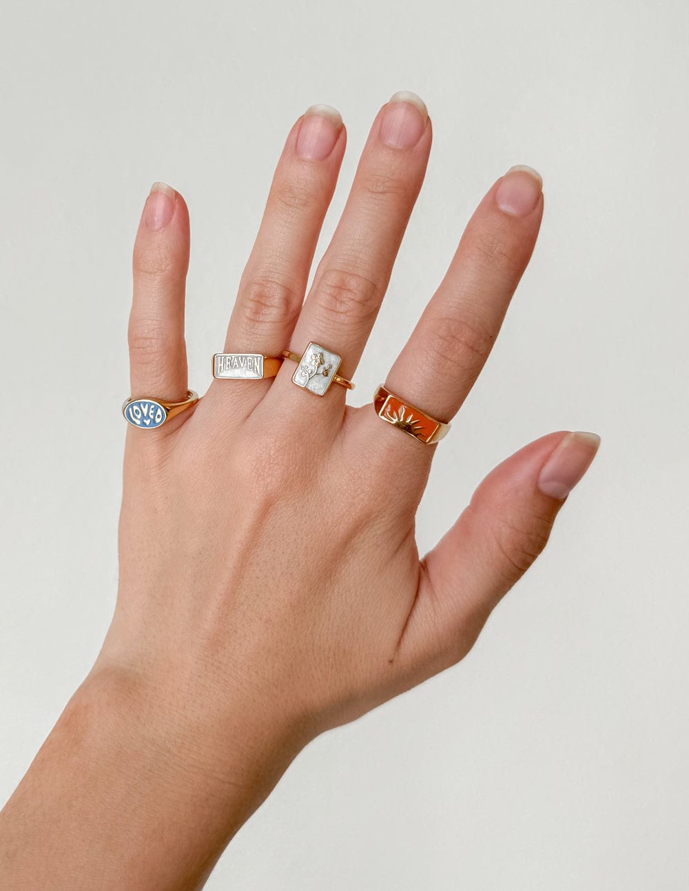 Heaven Rectangular Signet Ring - A-1 Thread Vault