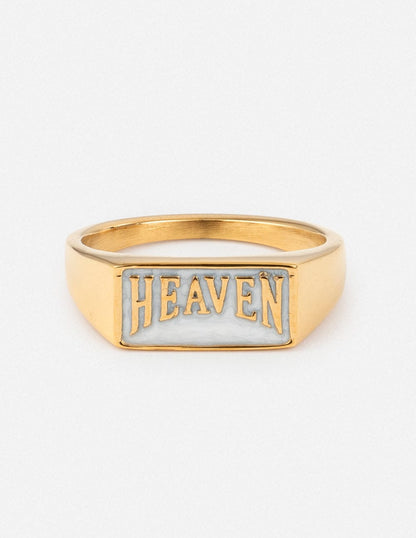 Heaven Rectangular Signet Ring - A-1 Thread Vault