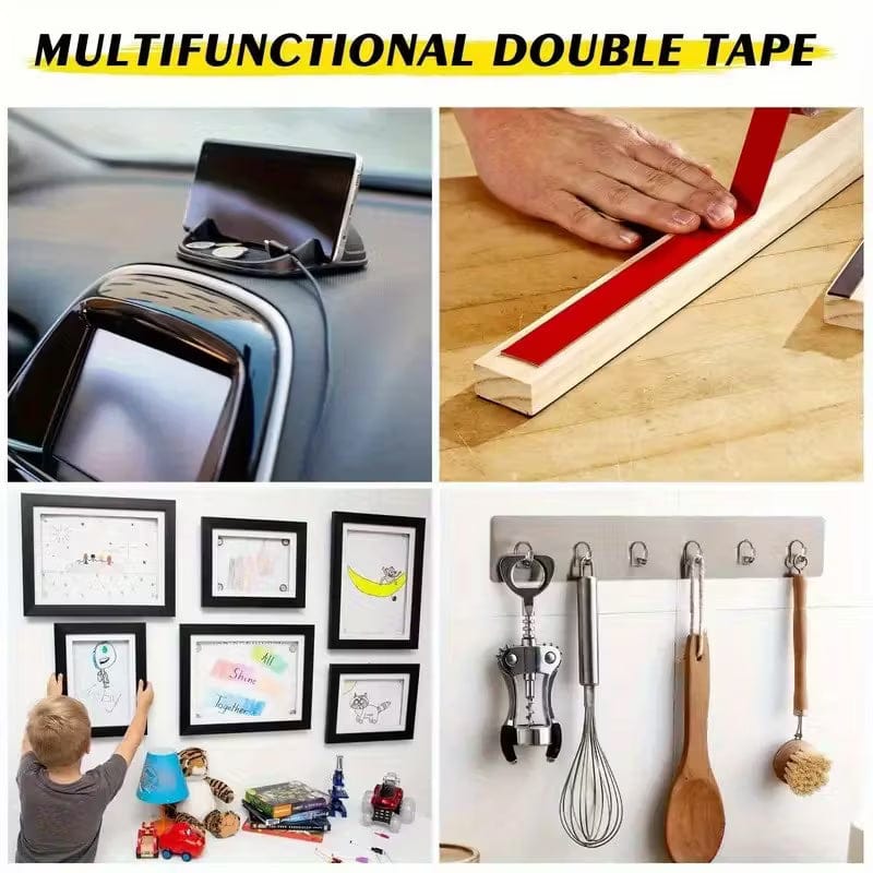 Heavy-Duty Dual-Sided Waterproof Tape 16mm x 196.85in – Strong, No-Residue Adhesive for Home & Auto - A-1 Thread Vault