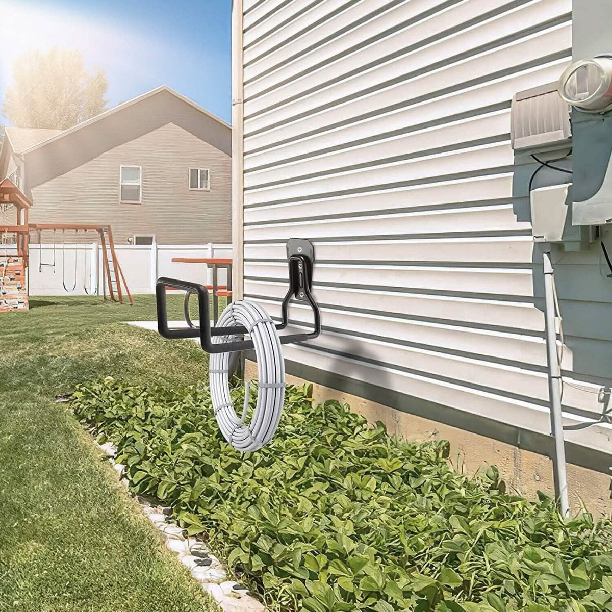 Heavy Duty Iron Hose Holder Wall Mounted - A-1 Thread Vault