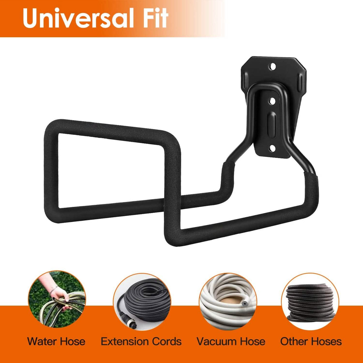 Heavy Duty Iron Hose Holder Wall Mounted - A-1 Thread Vault