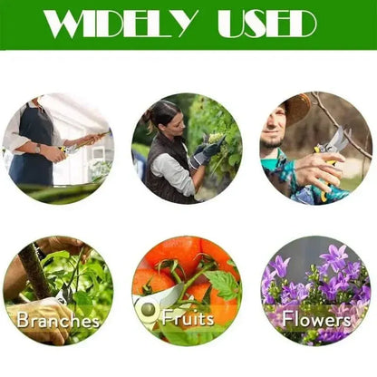 Heavy Duty Pruning Shears with Rust Proof Stainless Steel Blades Handheld Gardening Tools - A-1 Thread Vault