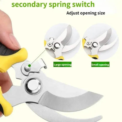 Heavy Duty Pruning Shears with Rust Proof Stainless Steel Blades Handheld Gardening Tools - A-1 Thread Vault