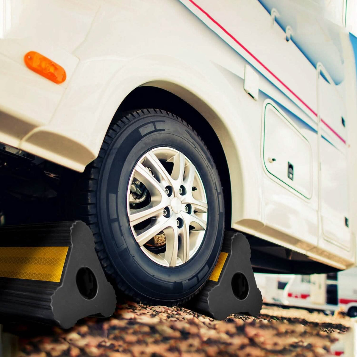 Heavy Duty Rubber Wheel Chocks - A-1 Thread Vault