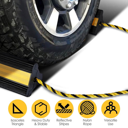 Heavy Duty Rubber Wheel Chocks - A-1 Thread Vault