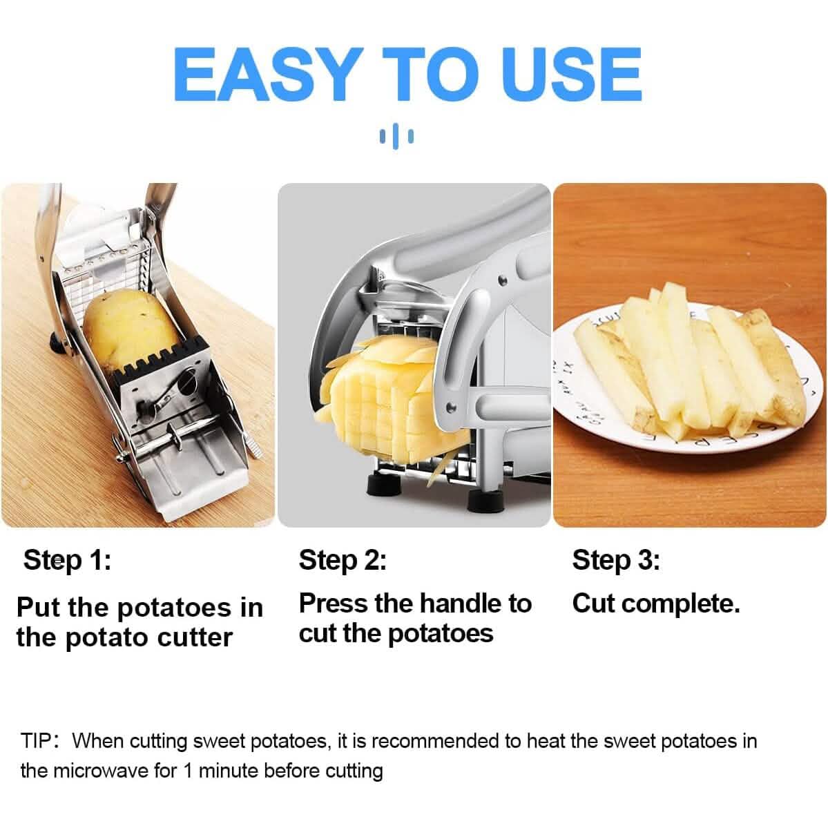 Heavy Duty Stainless Steel Potato Cutter - A-1 Thread Vault