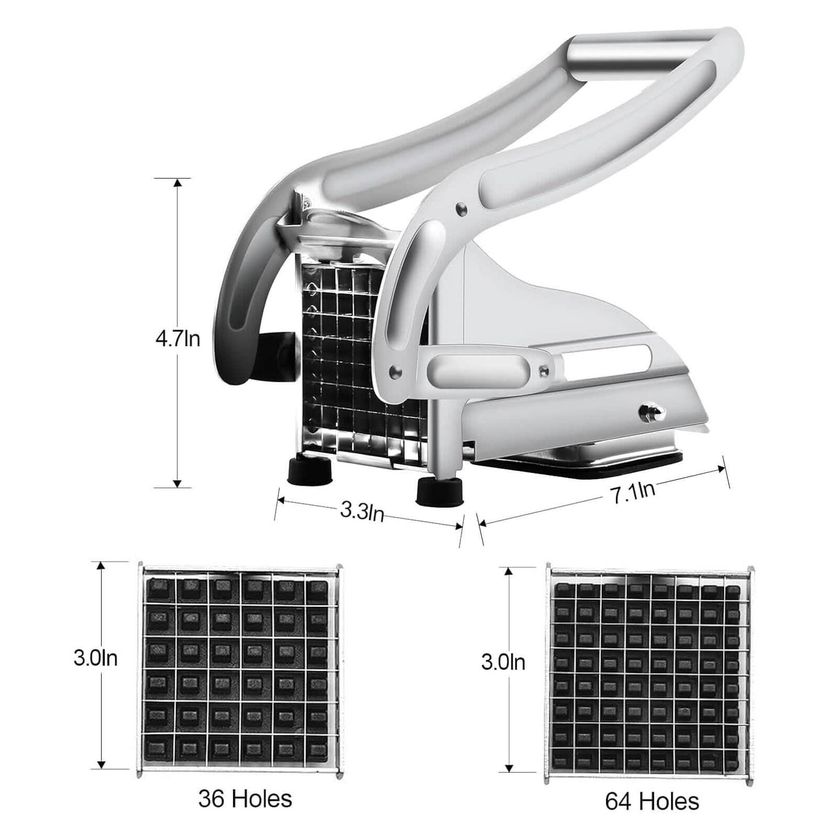 Heavy Duty Stainless Steel Potato Cutter - A-1 Thread Vault
