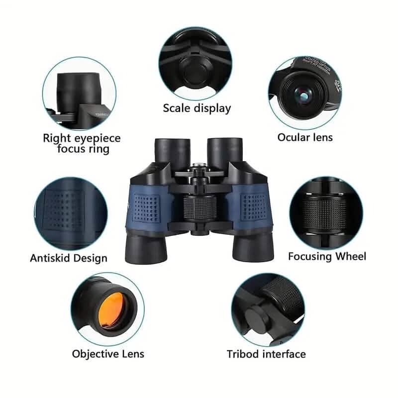 High-Definition Binocular Telescope with Night Vision - A-1 Thread Vault