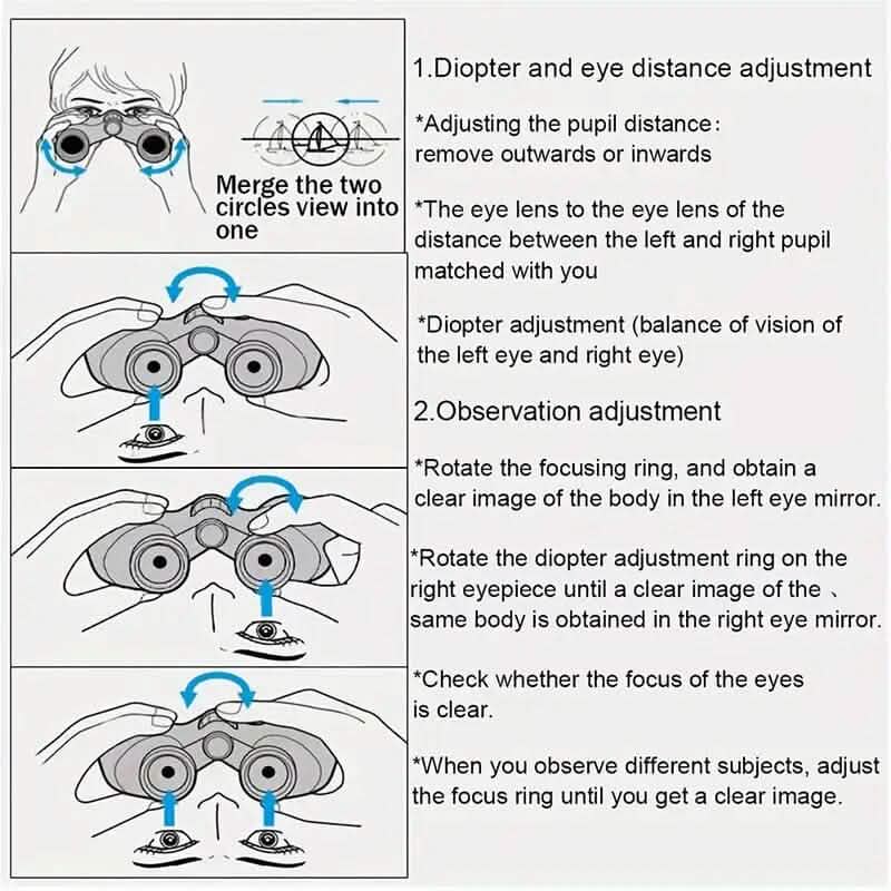High-Definition Binocular Telescope with Night Vision - A-1 Thread Vault