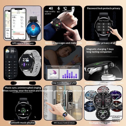 High-end GT8 Bluetooth Calling Smartwatch - A-1 Thread Vault