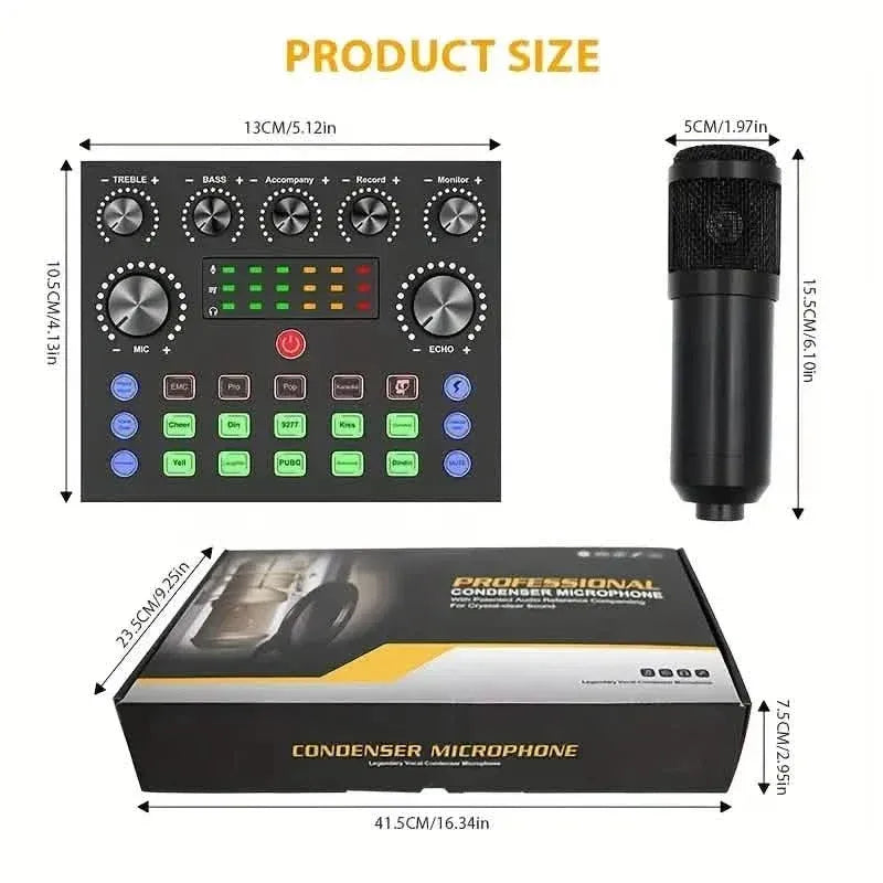 High-end Professional Podcast Equipment Kit and BM800 Condenser Microphone - A-1 Thread Vault