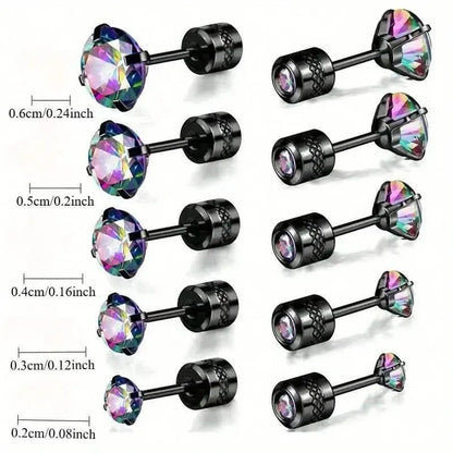 High-End Synthetic Zirconia Earrings - A-1 Thread Vault