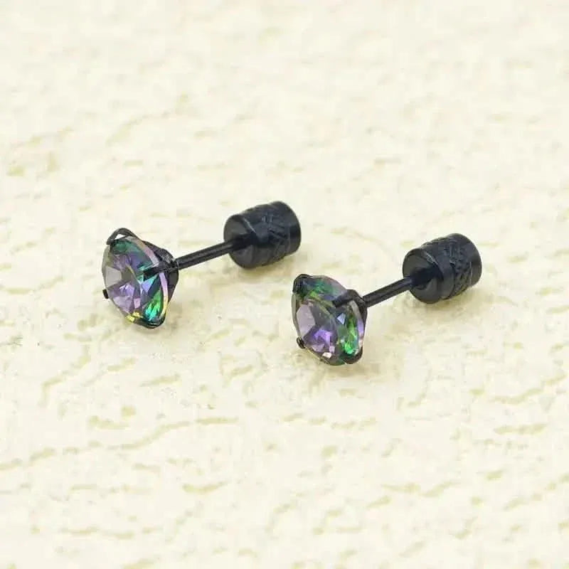 High-End Synthetic Zirconia Earrings - A-1 Thread Vault