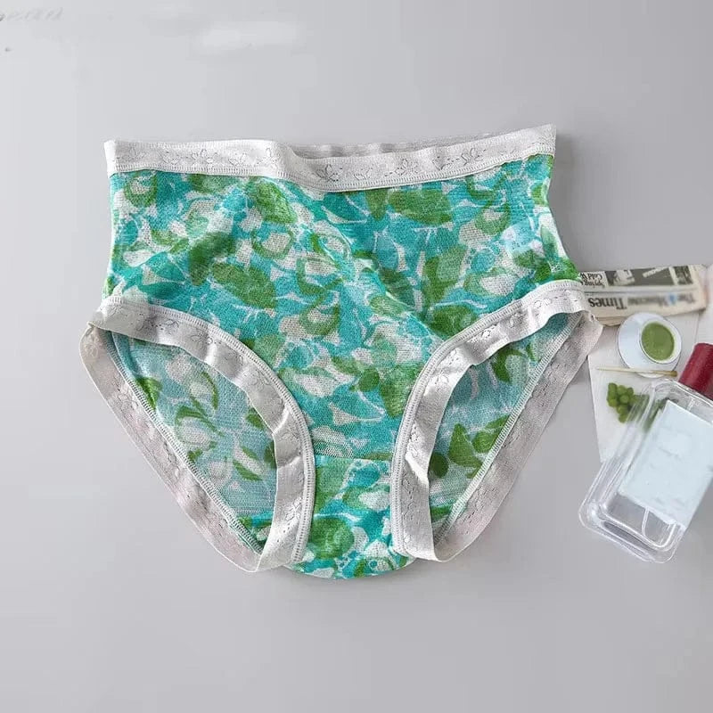 High-grade 100% mesh silk women's briefs Summer Autumn Double bottom breathable, mulberry silk underwear - A-1 Thread Vault