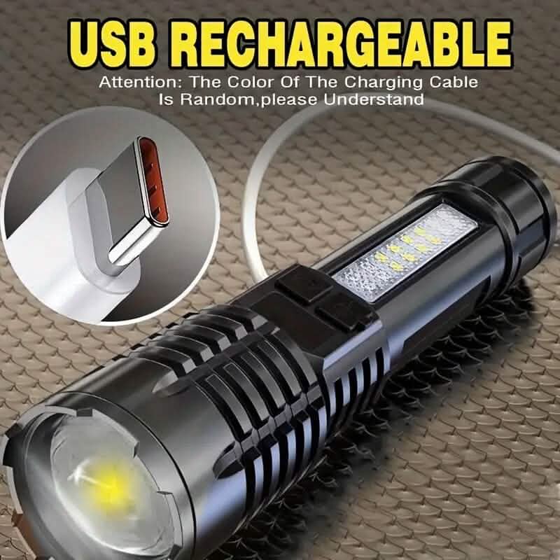 High Lumens Rechargeable LED Flashlights with Built In Battery - A-1 Thread Vault