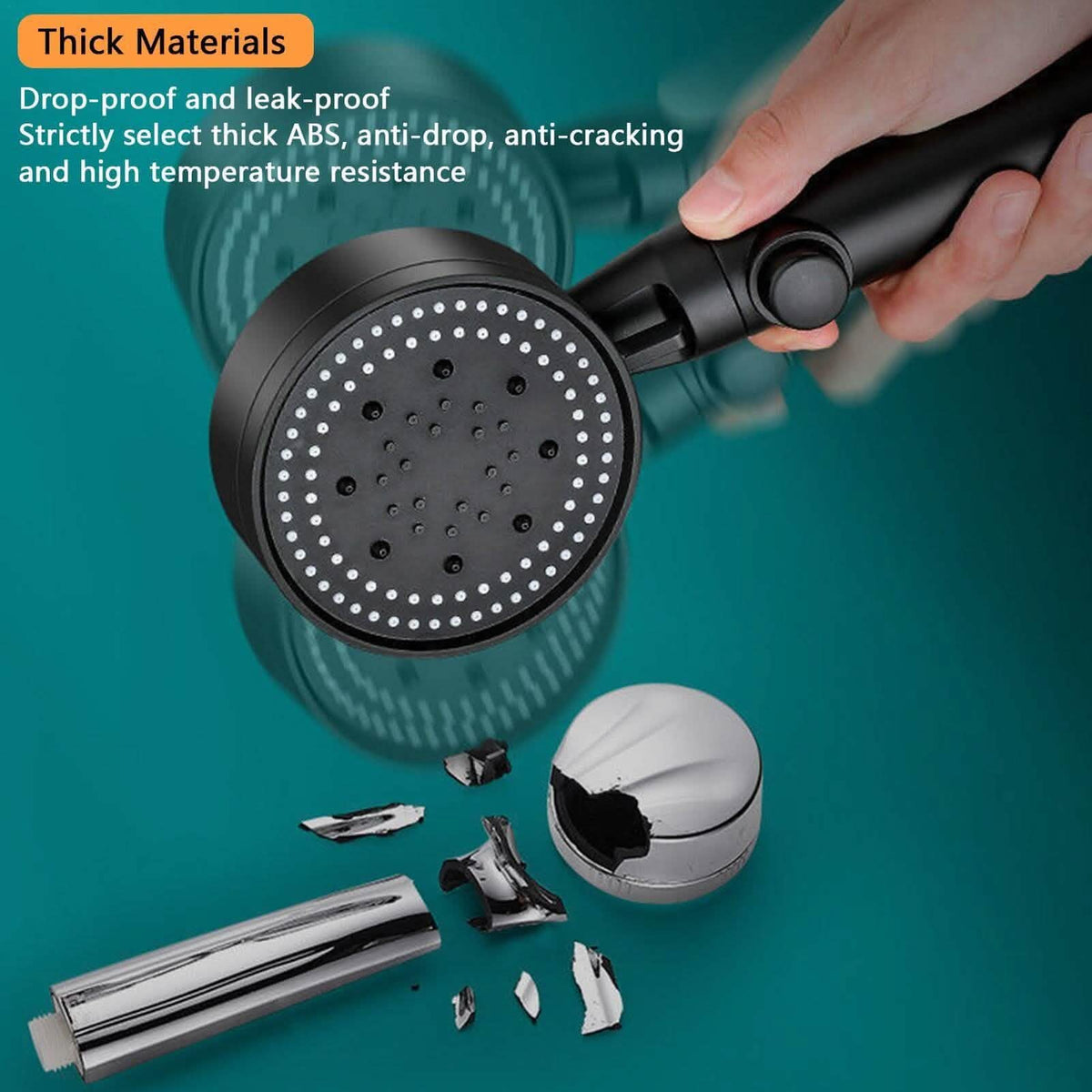 High-Pressure Shower Head 5-Modes Adjustable Faucet Aerator Water Saving - A-1 Thread Vault