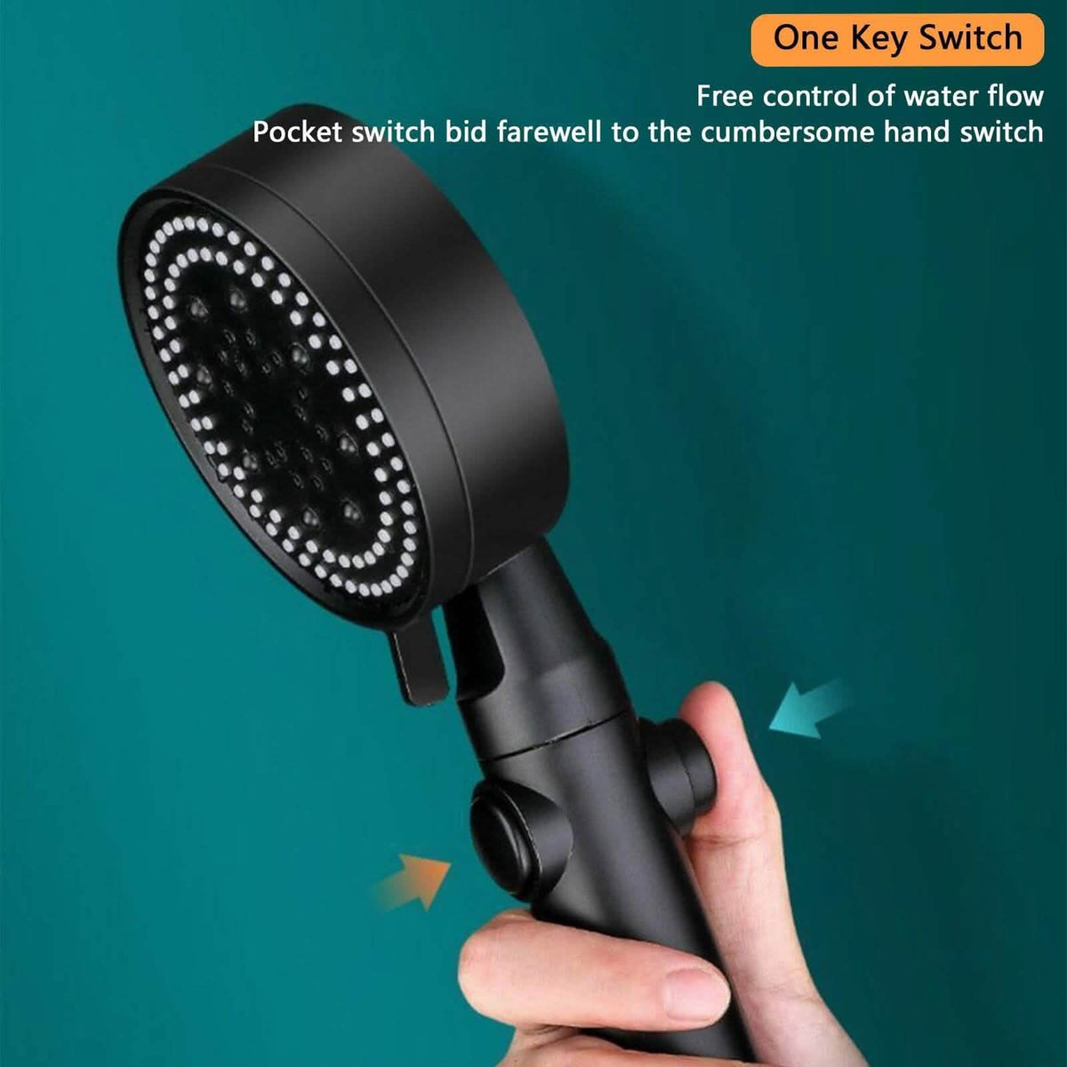 High-Pressure Shower Head 5-Modes Adjustable Faucet Aerator Water Saving - A-1 Thread Vault
