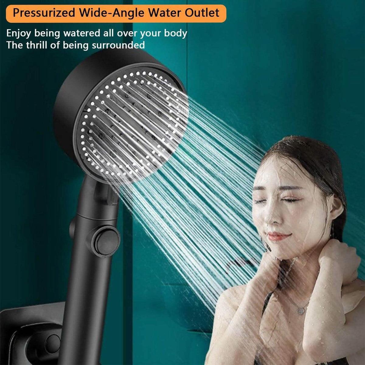 High-Pressure Shower Head 5-Modes Adjustable Faucet Aerator Water Saving - A-1 Thread Vault