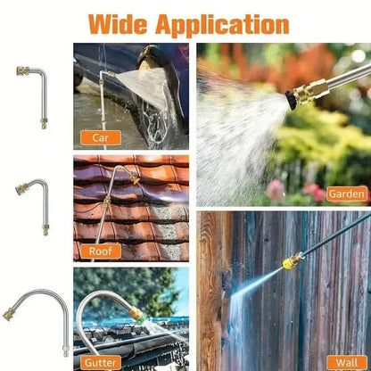 High Pressure Washer Extension Wand, 1/4" Quick Connect Power Washer Lance With 6 Nozzle Tips - A-1 Thread Vault