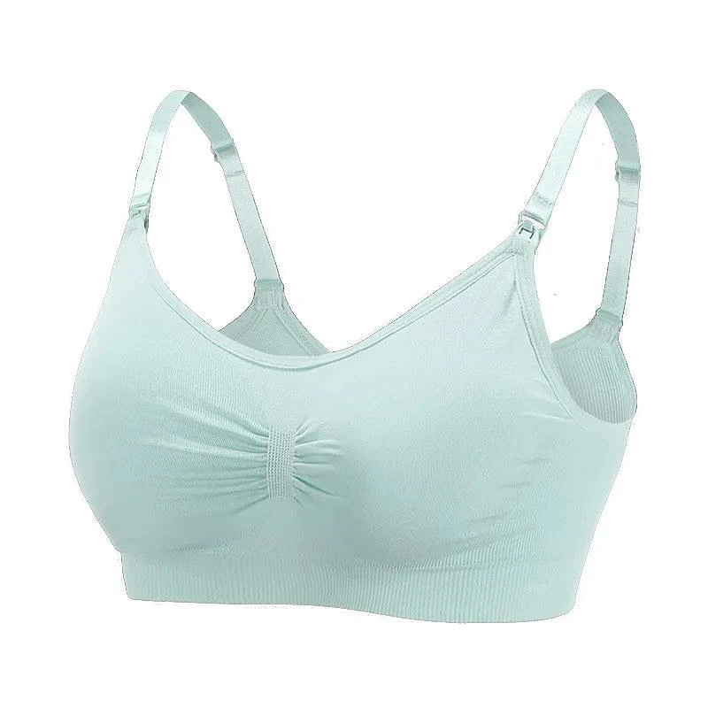 High Quality Maternity Nursing Bras Cotton Breastfeeding Pregnant Underwear Seamless Large Size Breathable Bra Push Up - A-1 Thread Vault