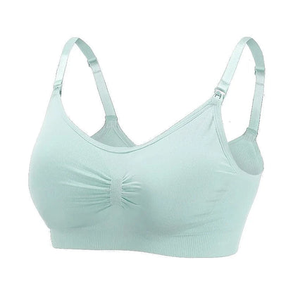 High Quality Maternity Nursing Bras Cotton Breastfeeding Pregnant Underwear Seamless Large Size Breathable Bra Push Up - A-1 Thread Vault