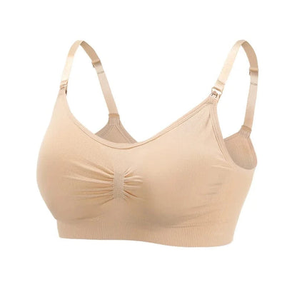 High Quality Maternity Nursing Bras Cotton Breastfeeding Pregnant Underwear Seamless Large Size Breathable Bra Push Up - A-1 Thread Vault