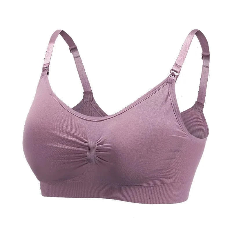 High Quality Maternity Nursing Bras Cotton Breastfeeding Pregnant Underwear Seamless Large Size Breathable Bra Push Up - A-1 Thread Vault