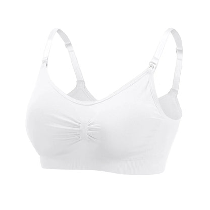 High Quality Maternity Nursing Bras Cotton Breastfeeding Pregnant Underwear Seamless Large Size Breathable Bra Push Up - A-1 Thread Vault